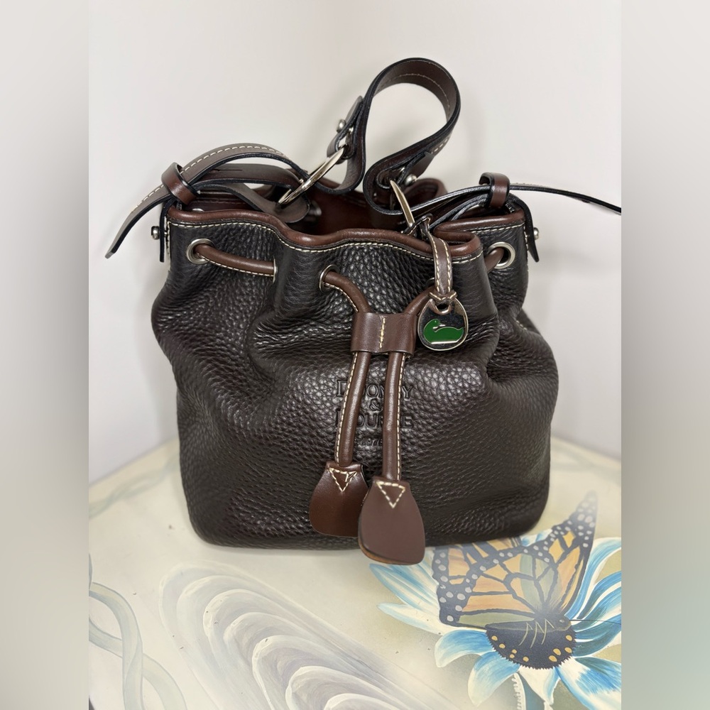Dooney & Bourke Vintage Drawstring Bucket Bag - Picture 3 of 8
